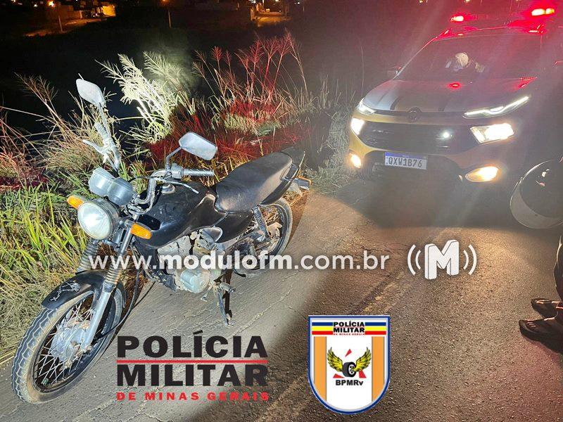 Motociclista é preso em moto com número de chassi raspado na MG-230 em Patrocínio