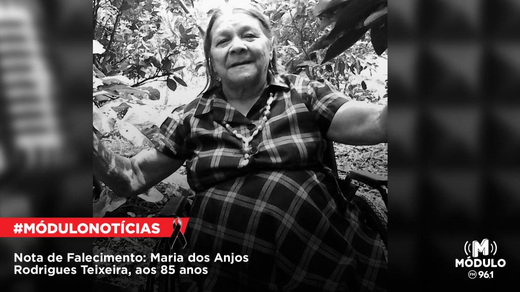 Nota de Falecimento: Maria dos Anjos Rodrigues Teixeira, aos 85 anos