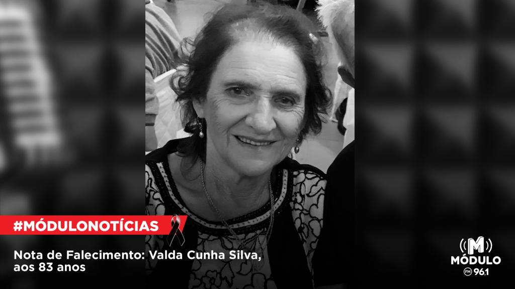 Nota de Falecimento: Valda Cunha Silva, aos 83 anos