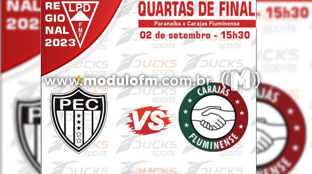 Liga Patense define local da partida entre Paranaíba Esporte e Carajás/Fluminense pelo Regional 2023