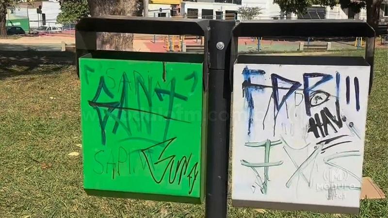 Prefeito critica vandalismo na Praça do Tiro de Guerra e pede que população denuncie