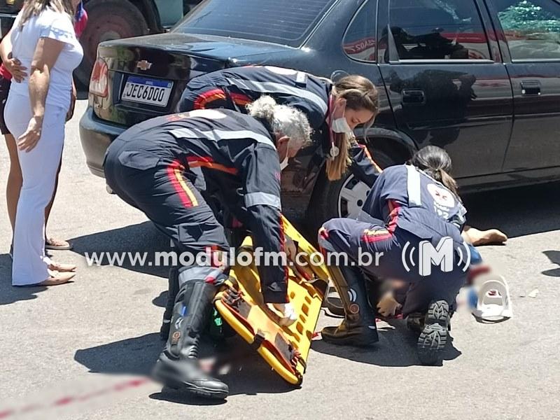 Ciclista é atropelado por veículo e sofre traumatismo craniano em Patrocínio