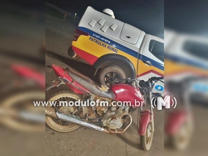 Motocicleta furtada é recuperada pela polícia em São João da Serra Negra