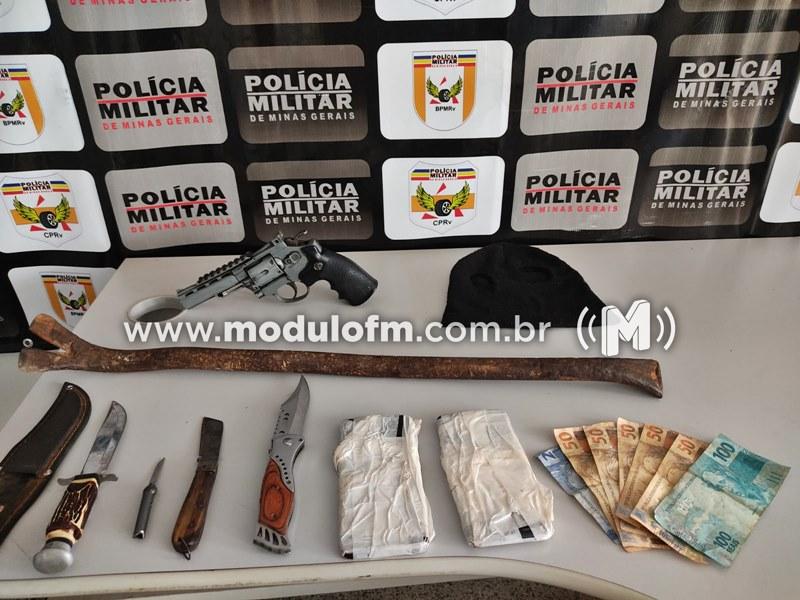 Operação policial em Patrocínio resulta na prisão de quadrilha suspeita de roubos em Perdizes e Santa Juliana