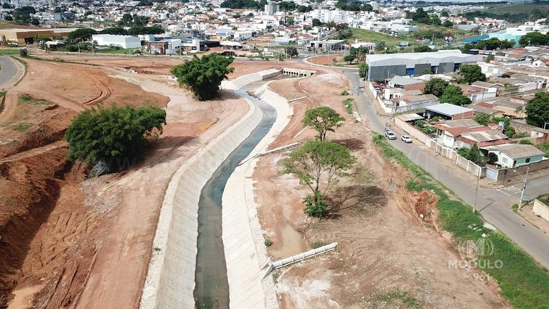 Canalização do Córrego Rangel entra em fase final de execução