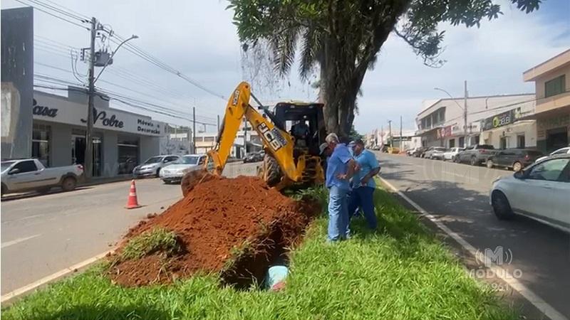 DAEPA trabalha para solucionar vazamento que afetou bairros São Cristóvão e Santo Antônio