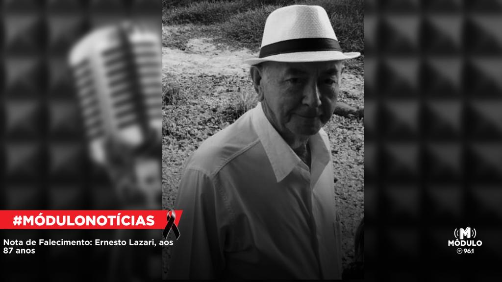 Nota de Falecimento: Ernesto Lazari, aos 87 anos