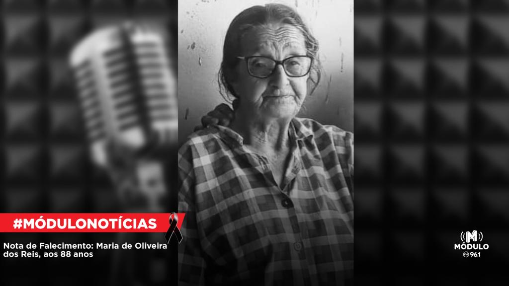 Nota de Falecimento: Maria de Oliveira dos Reis, aos 88 anos