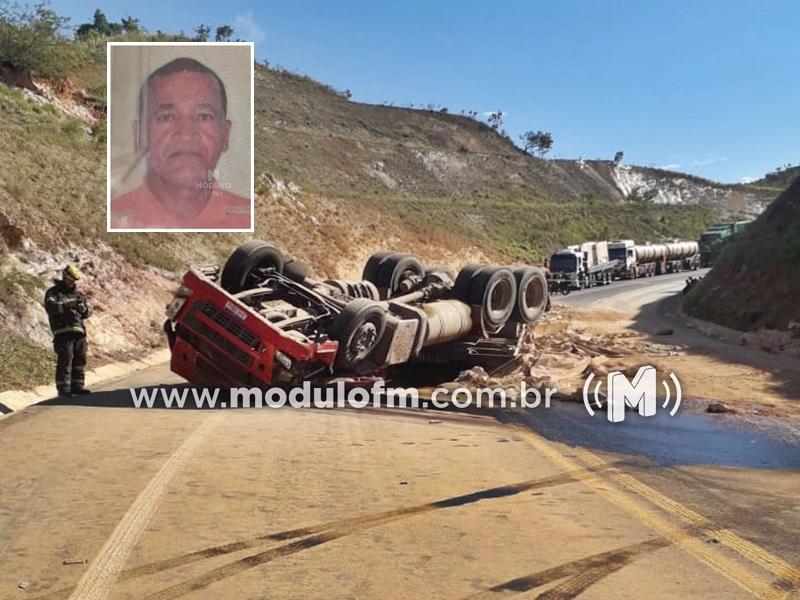ATUALIZADA: Caminhoneiro fica preso às ferragens e morre na Serra da Catiara na BR-146 em Serra do Salitre