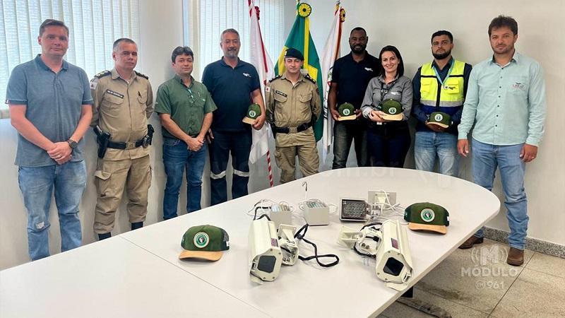 Mosaic faz doação de duas câmeras de segurança para utilização na expansão do projeto “olho vivo” rural da Polícia Militar