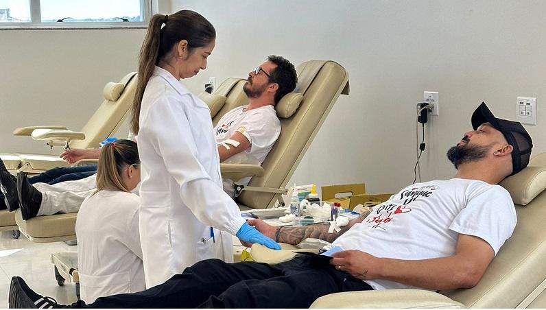 Primeiras doações de sangue são feitas no Pace Hemominas...