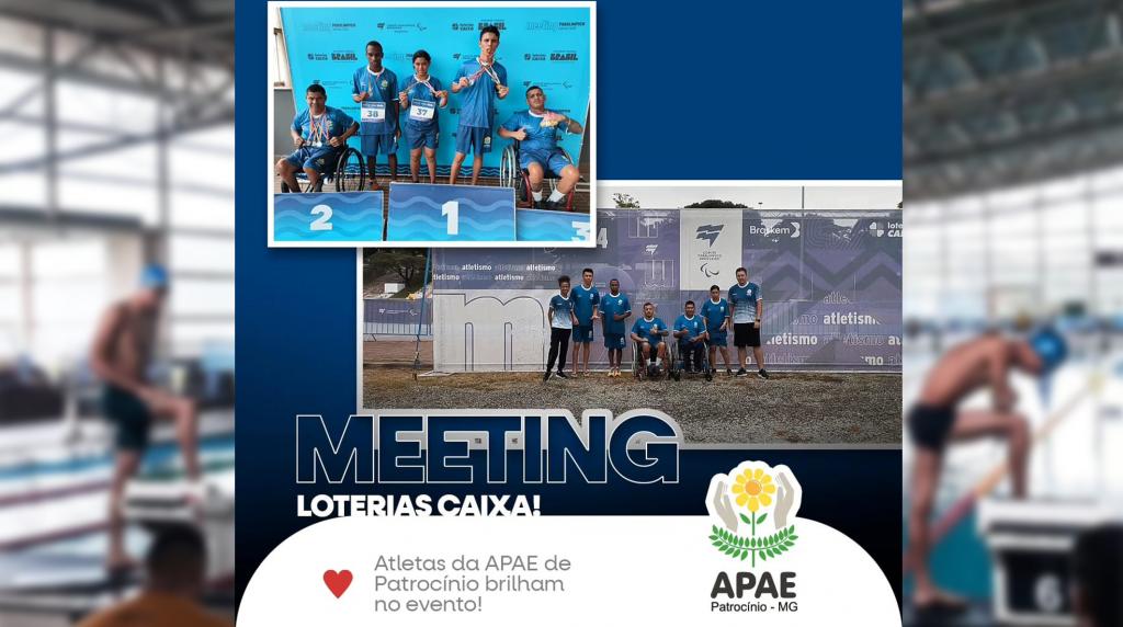Alunos atletas da APAE de Patrocínio brilham no Meeting Loterias Caixa realizado em Belo Horizonte