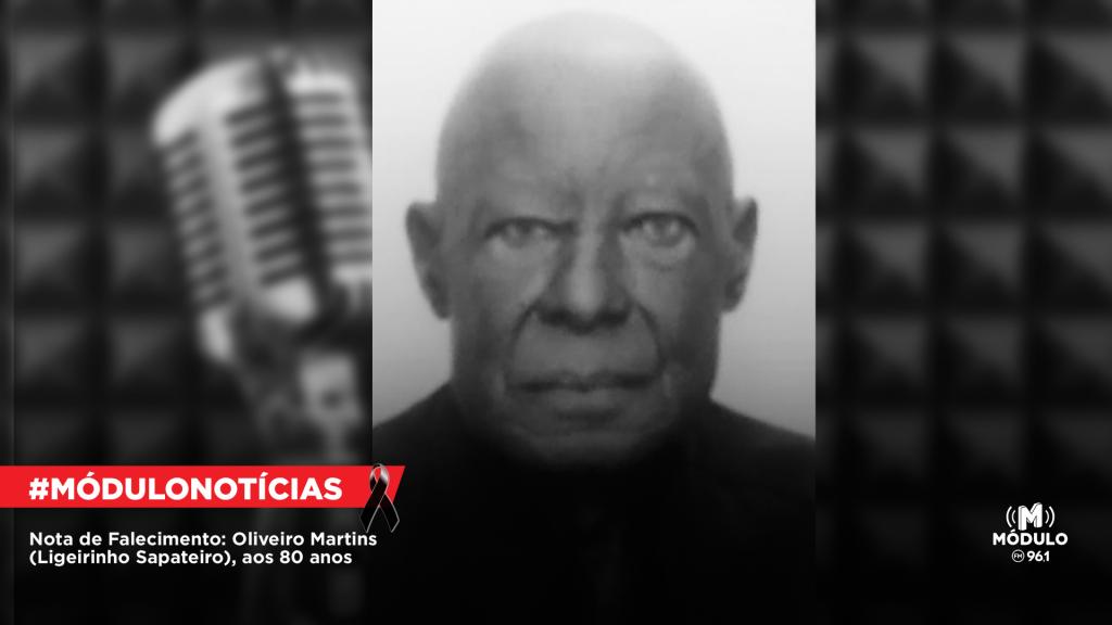 Nota de Falecimento: Oliveiro Martins (Ligeirinho Sapateiro), aos 80 anos