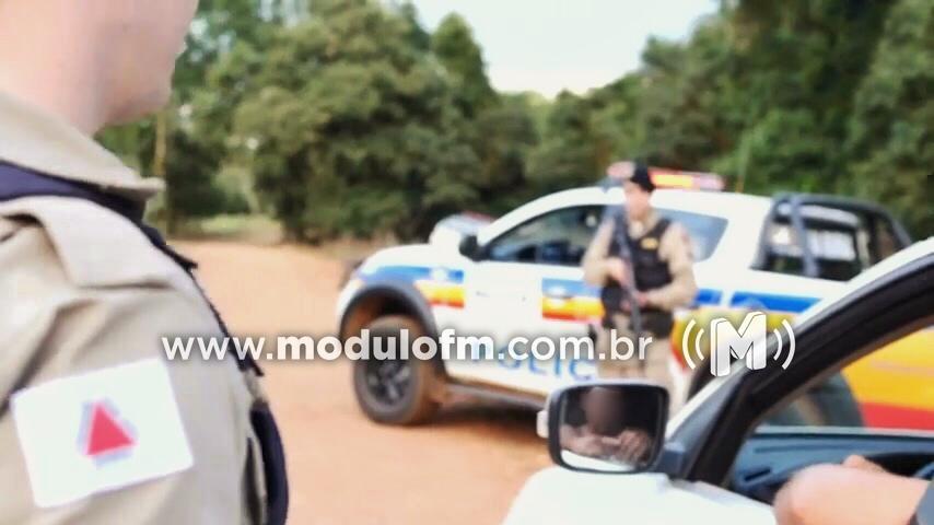Homem com extensa ficha criminal e suspeito de furtos em ranchos é alvo de operação policial e reage a tiros na região do Rio Quebranzol em Serra do Salitre