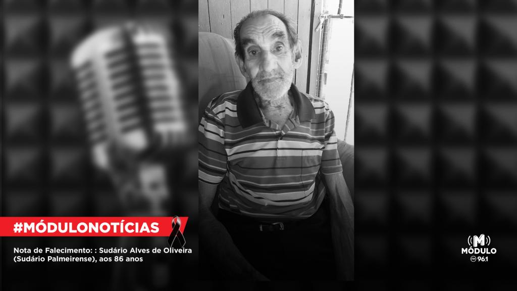 Nota de Falecimento: Sudário Alves de Oliveira (Sudário Palmeirense), aos 86 anos