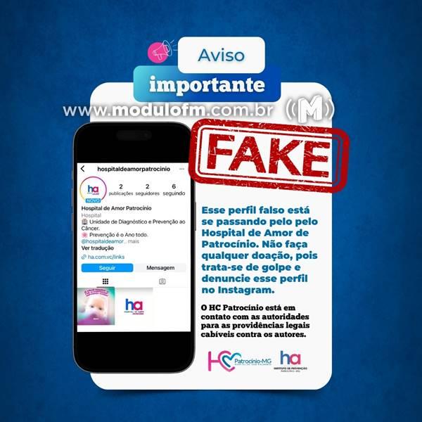 Alerta de Fraude: Hospital do Câncer de Patrocínio adverte sobre falso perfil no Instagram