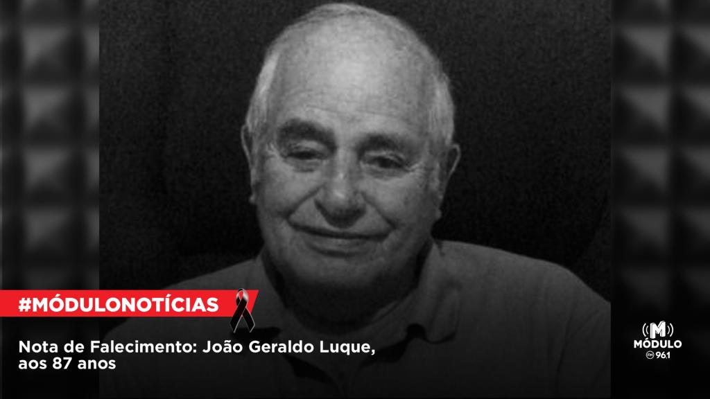 Nota de Falecimento: João Geraldo Luque, aos 87 anos