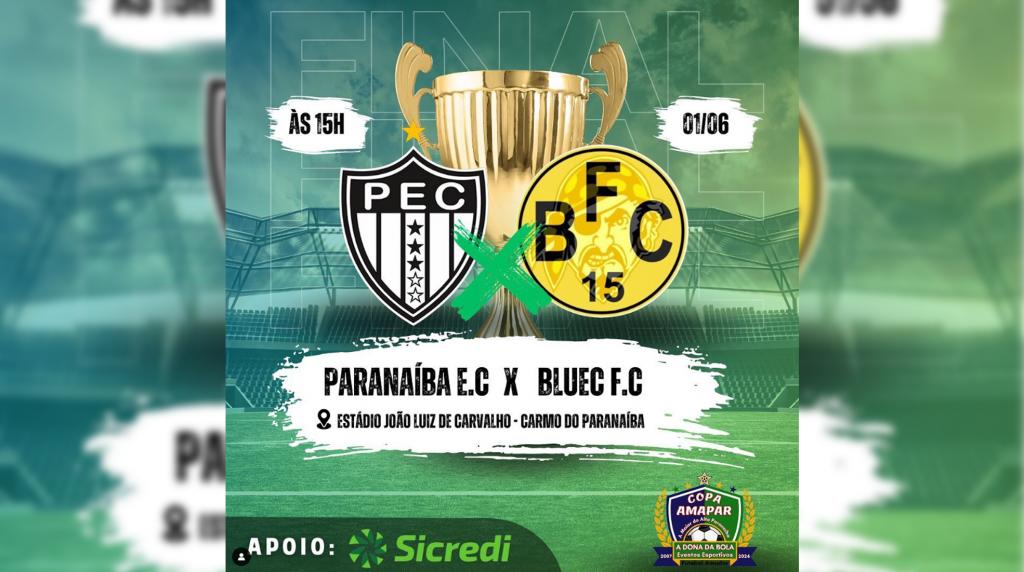 Paranaíba Esporte e Bluec Futebol Clube decidem na tarde...