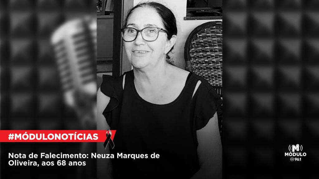 Atualizada - Nota de Falecimento: Neuza Marques de Oliveira,...