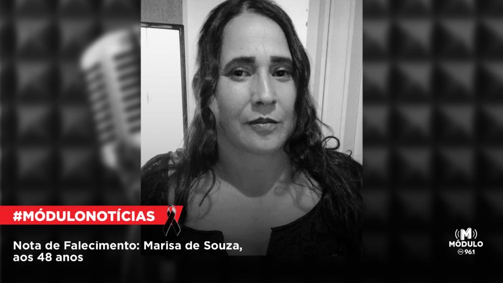 Nota de Falecimento: Marisa de Souza, aos 48 anos