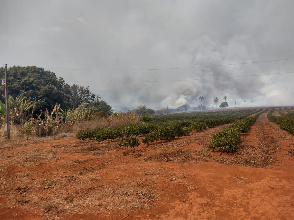 Provocada por incêndios, fumaça tomou conta de Patrocínio no...