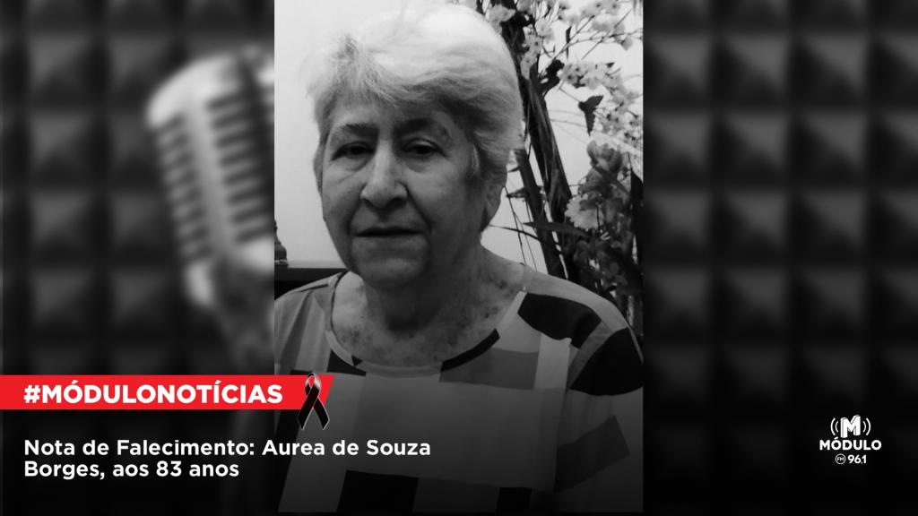 Nota de Falecimento: Aurea de Souza Borges, aos 83 anos