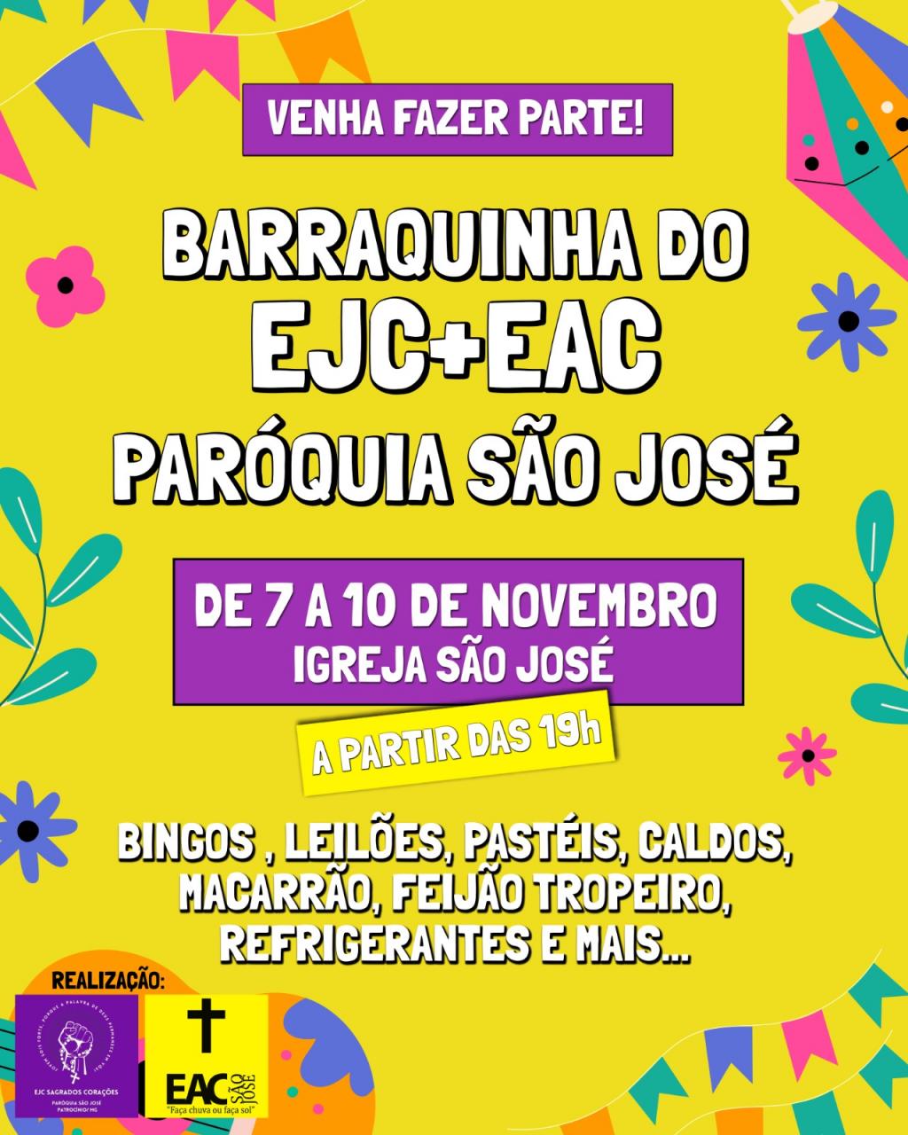 Barraquinha do EAC e EJC da Paróquia São José...