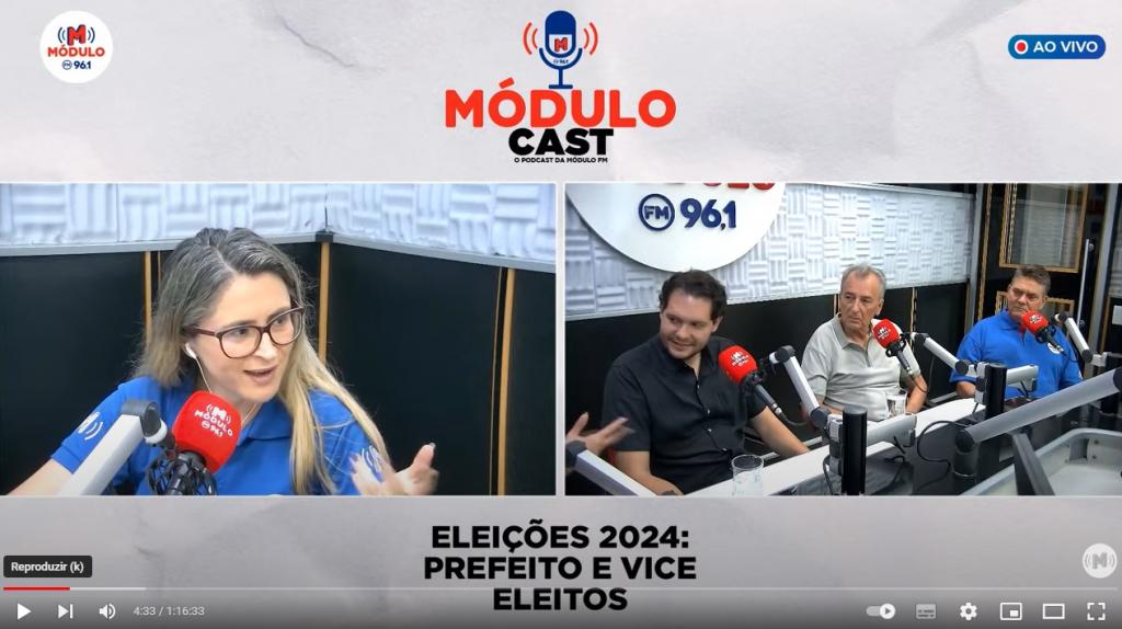 Prefeito eleito Gustavo Brasileiro e vice Maurício Cunha falam...