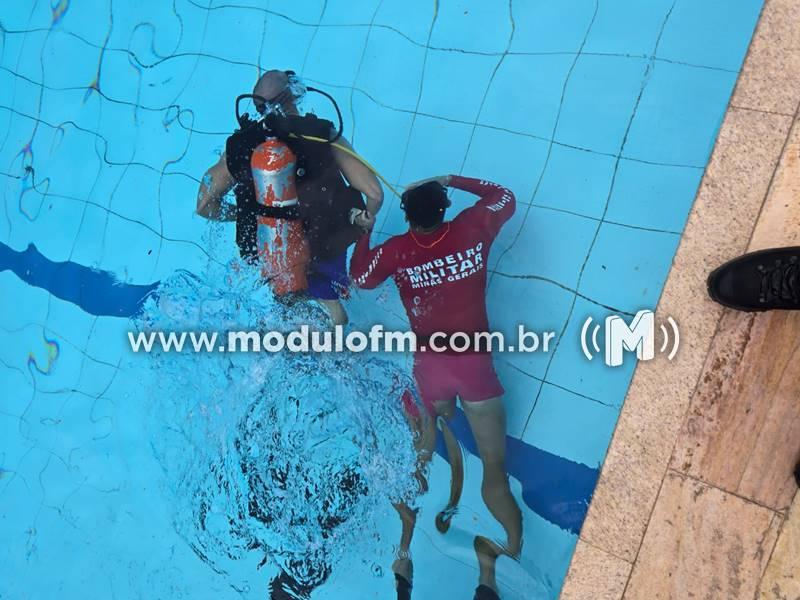 Imagem 1 do post Curso Tático Móvel recebe instruções de salvamento aquático e em altura pelo Corpo de Bombeiros de Patrocínio