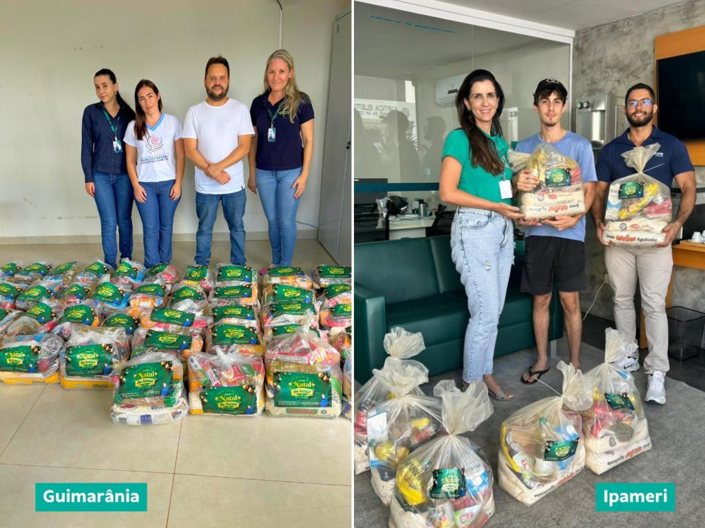 Imagem 2 do post Campanha Natal de Amor do Sicoob Coopacredi faz doação de cerca de 6t de alimentos