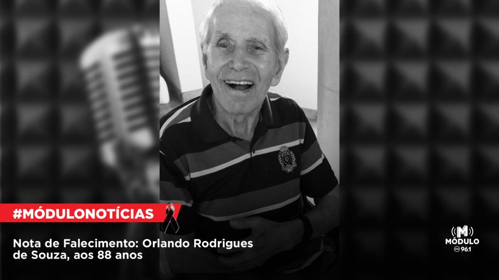 Nota de Falecimento: Orlando Rodrigues de Souza, aos 88 anos