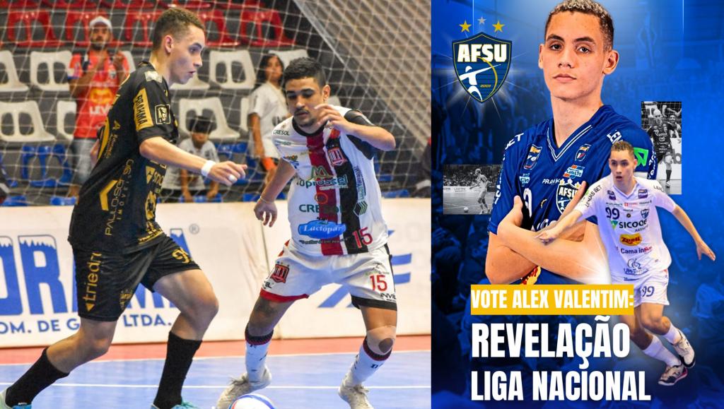 Patrocinense Alex Valentin concorre ao título de Revelação da Liga Nacional de Futsal