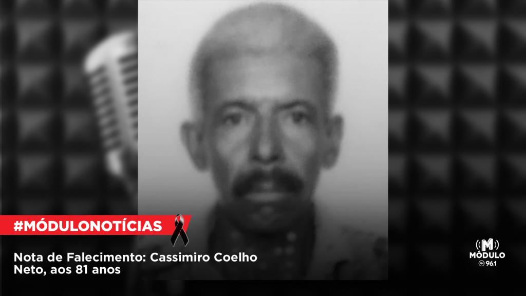 Nota de Falecimento: Cassimiro Coelho Neto, aos 81 anos