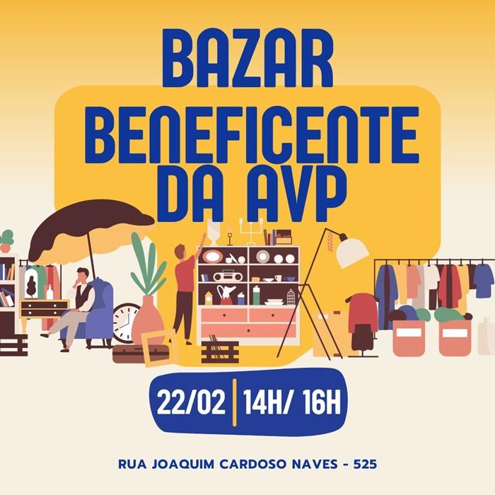 AVP realiza bazar beneficente neste sábado (22/02)