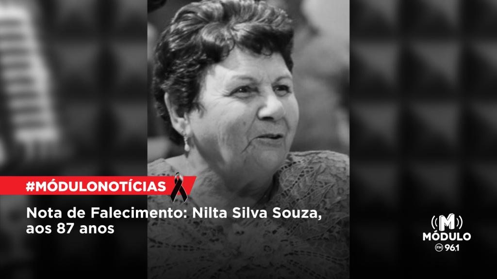 Nota de Falecimento: Nilta Silva Souza, aos 87 anos