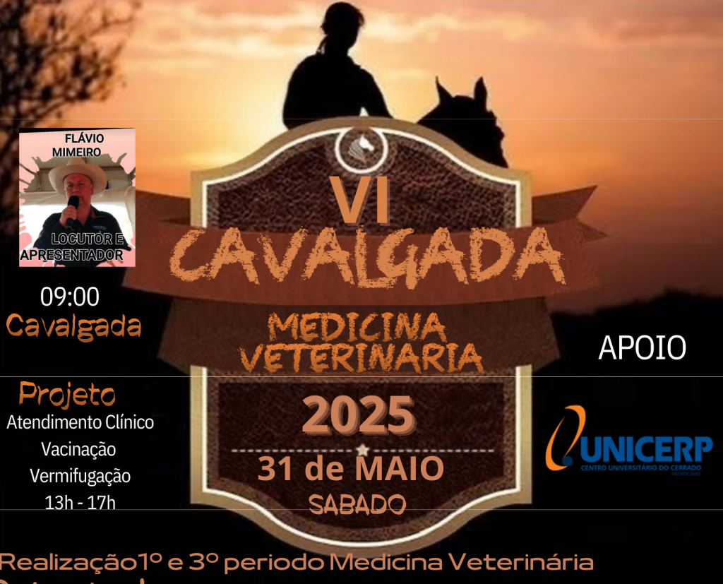 Imagem 1 do post VI Cavalgada de Medicina Veterinária do Unicerp será realizada em 31 de maio