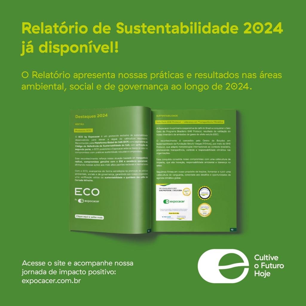 Imagem 1 do post Relatório ESG 2024: Expocacer reforça liderança em sustentabilidade e conquista Selo Ouro GHG Protocol