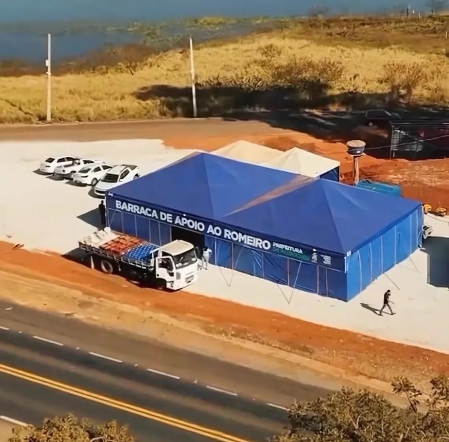 Produtores de Patrocínio doam quase 3 toneladas de alimentos para barracas de apoio aos romeiros
