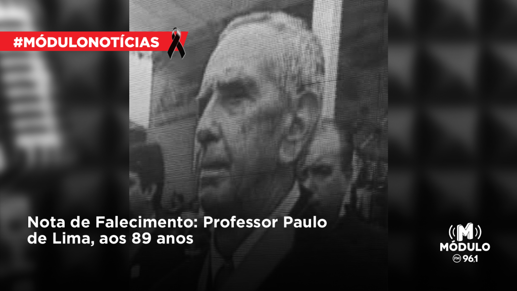 Nota de Falecimento: Professor Paulo de Lima, aos 89 anos