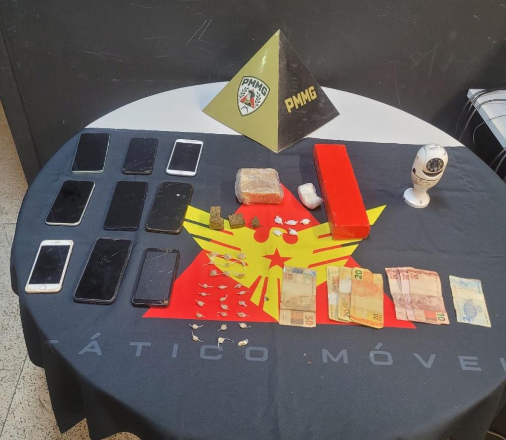 Polícia Militar prende quatro homens e apreende grande quantidade de drogas em Guimarânia