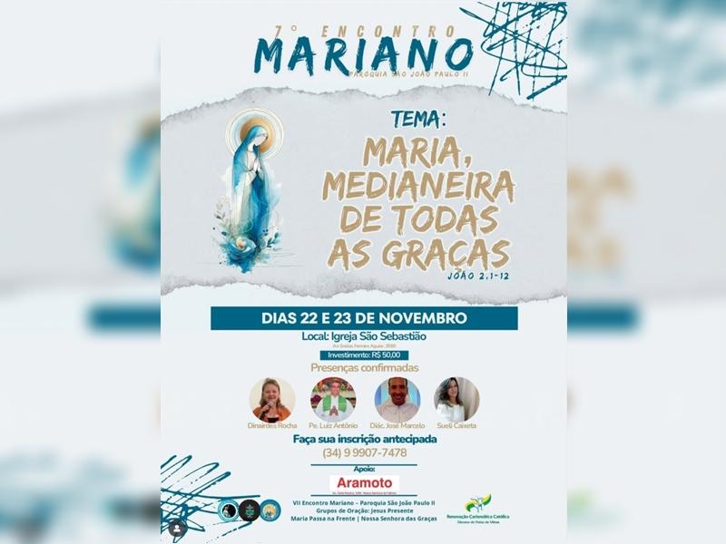 Grupo de Oração Jesus Presente organiza 7º Encontro Mariano na cidade