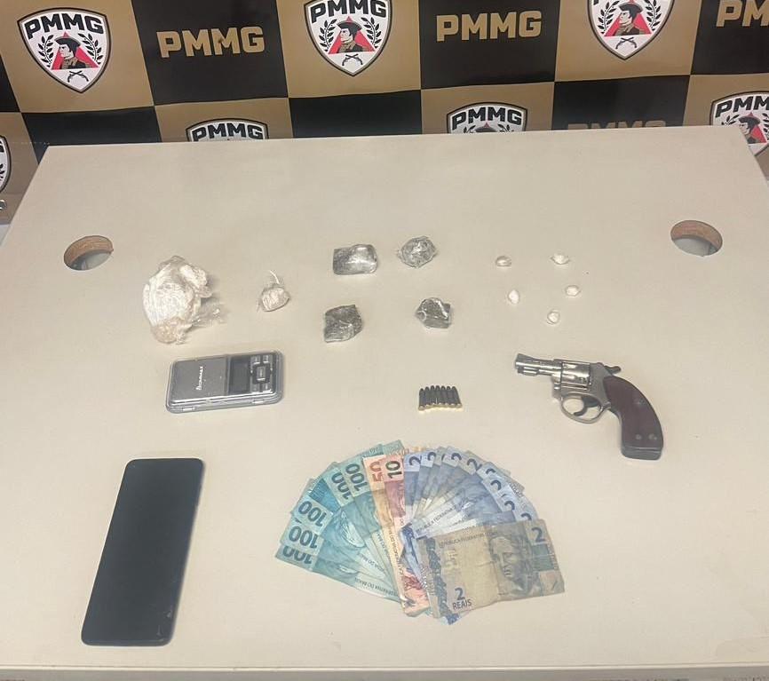 Homem é preso por tráfico de drogas e posse ilegal de arma...