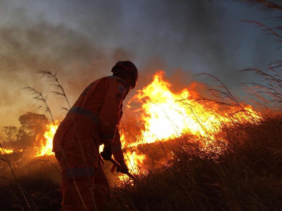 Incêndio destrói 20 hectares de reserva ambiental em Patrocínio e mobiliza bombeiros por mais de 8 horas