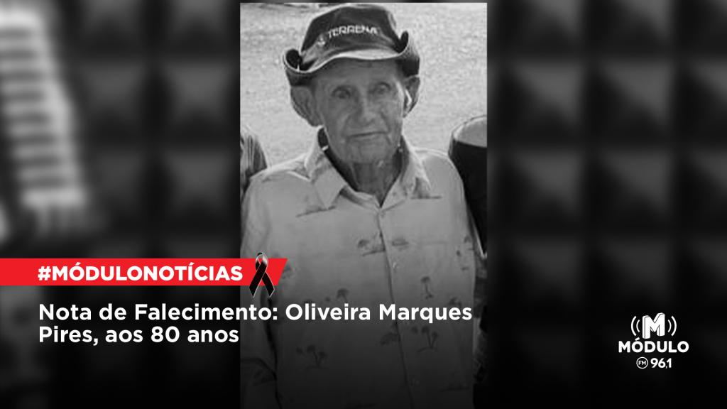 Nota de Falecimento: Oliveira Marques Pires, aos 80 anos Nota de Falecimento: Oliveira Marques Pires, aos 80 anos
