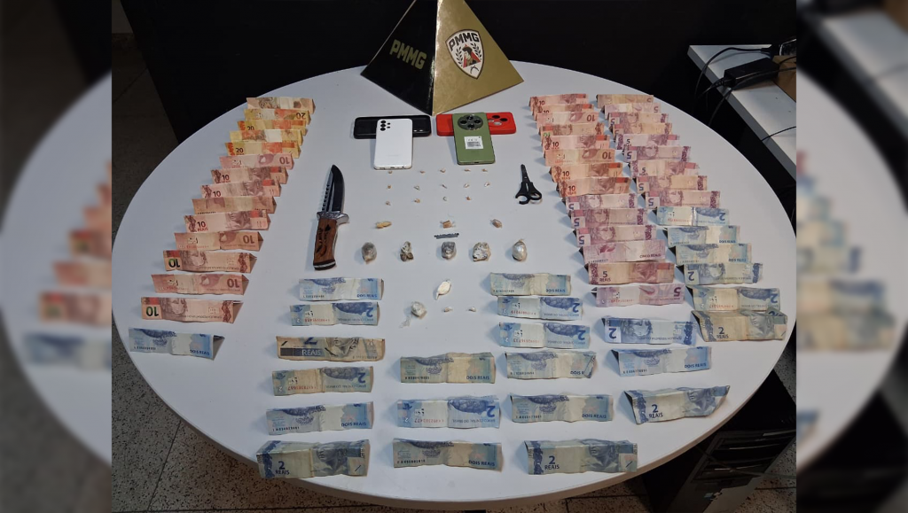Operação da PM resulta em três presos e apreensão de drogas em Patrocínio