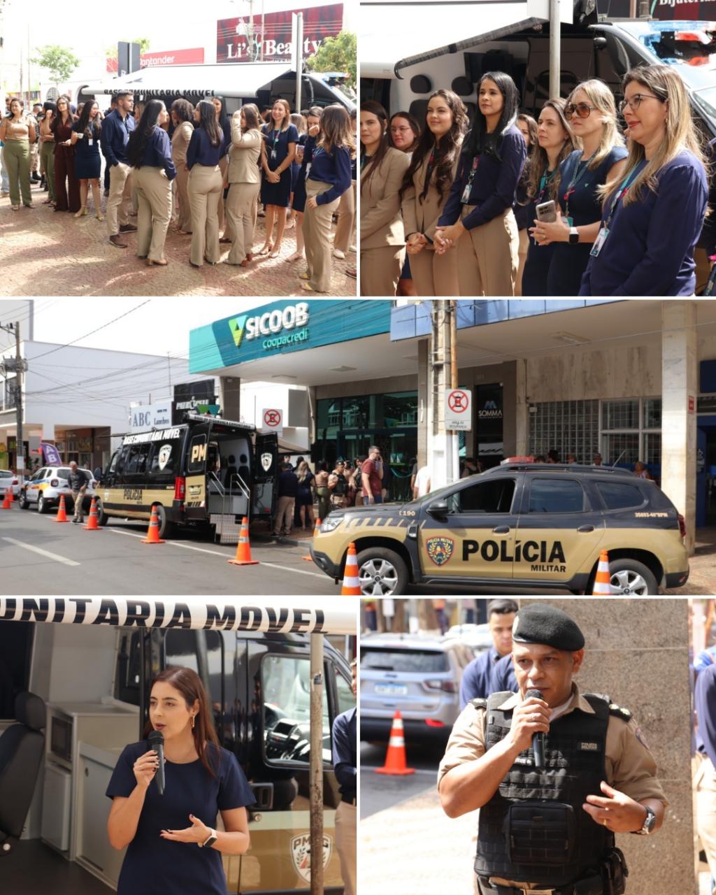 Imagem 2 do post Sicoob Coopacredi inaugura Agência Empreende e entrega Base Comunitária Móvel revitalizada à Polícia Militar Imagem 2 do post Sicoob Coopacredi inaugura Agência Empreende e entrega Base Comunitária Móvel revitalizada à Polícia Militar