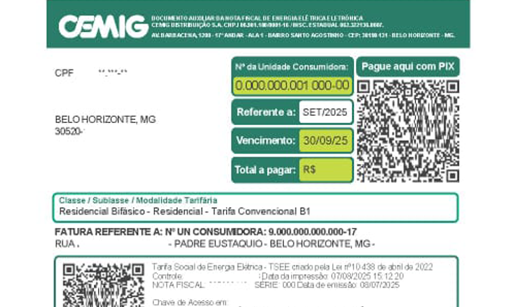 Cemig adota novo modelo de conta de luz e mudança gera dúvidas entre consumidores