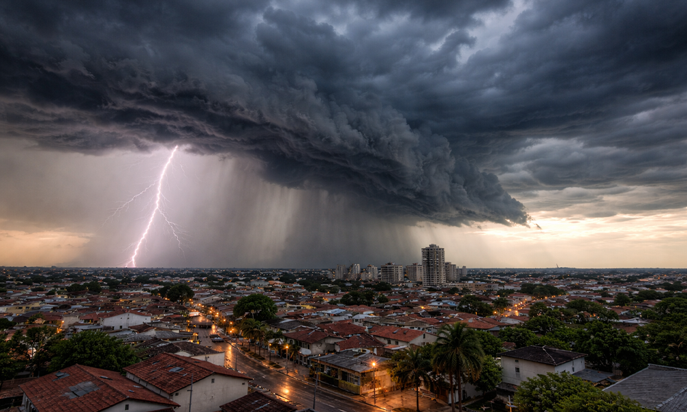Ciclone extratropical pode provocar temporais e queda de temperatura em Patrocínio no fim de semana