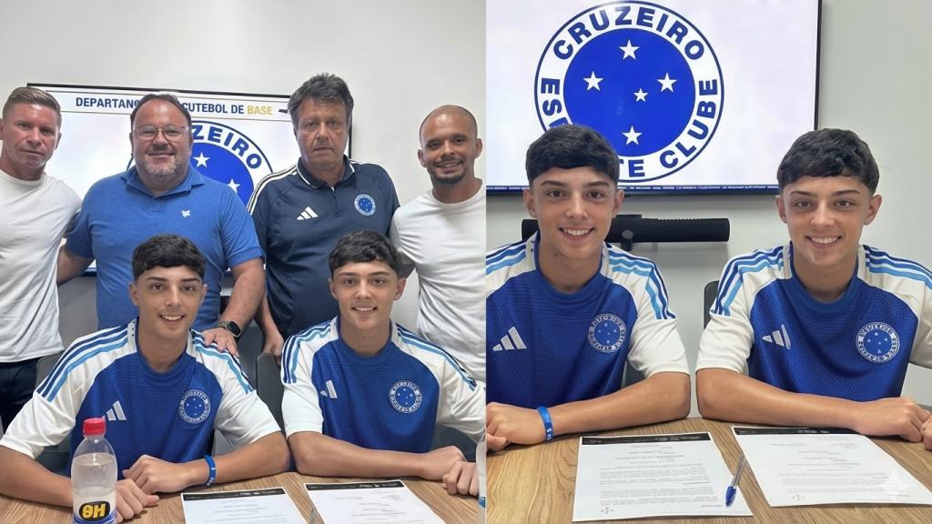 Joias de Patrocínio assinam contrato de formação com o Cruzeiro