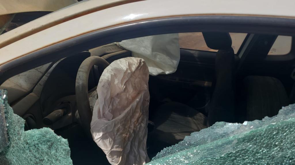 Imagem 1 do post Caminhonete de Patrocínio se envolve em batida frontal na BR-352 e deixa dois feridos